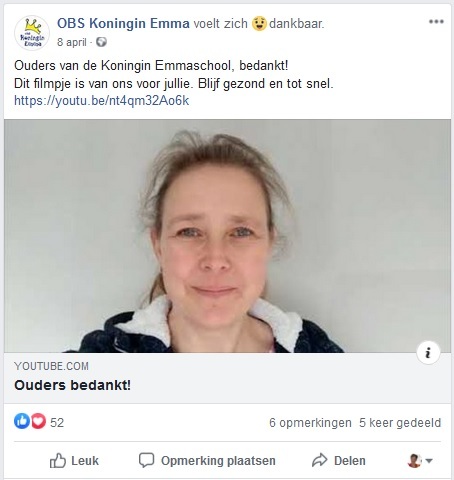 Ouders bedankt