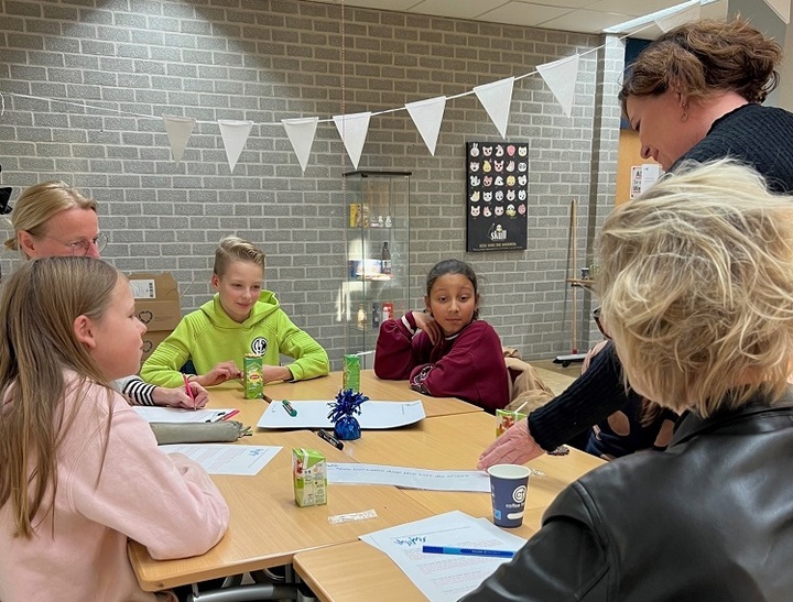 Leerlingpanel groep aan het werk